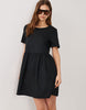 Jdy Short Sleeve Mini Dress In Black