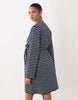 Mamalicious Maternity Long Sleeve Jersey Mini Dress In Navy And White Stripe