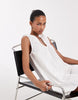 Bronze Snake Sydney Smock Mini Dress In White