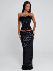 Lucy's NUI MAXI SKIRT BLACK