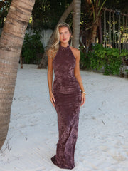 Lucy's MIANE MAXI DRESS CHOCOLATE