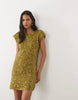 River Island Sequin Mini Dress In Green